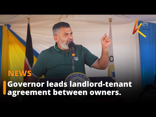 ⁣Mombasa Governor leads landlord-tenant agreement conversation between land and property owners.
