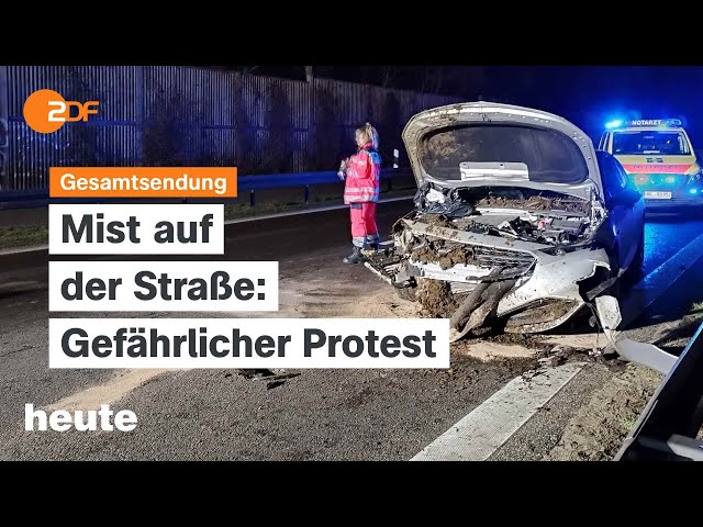 ⁣heute 19:00 Uhr vom 04.03.24 Unfälle bei Bauernprotesten, Weitere Streiks, Taurus-Abhöraktion