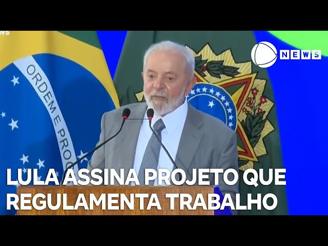 Lula assina projeto que regulamenta trabalho de motoristas de aplicativo