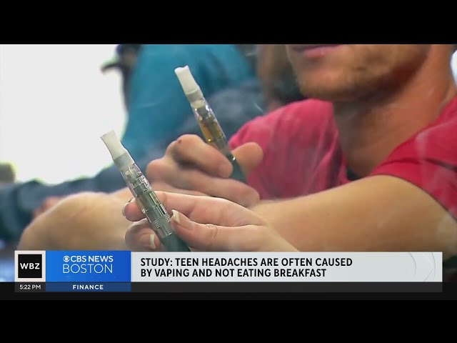 Teen headaches often caused by vaping and not eating breakfast, study finds