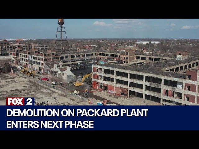 Packard Plant demolition continues with next phase