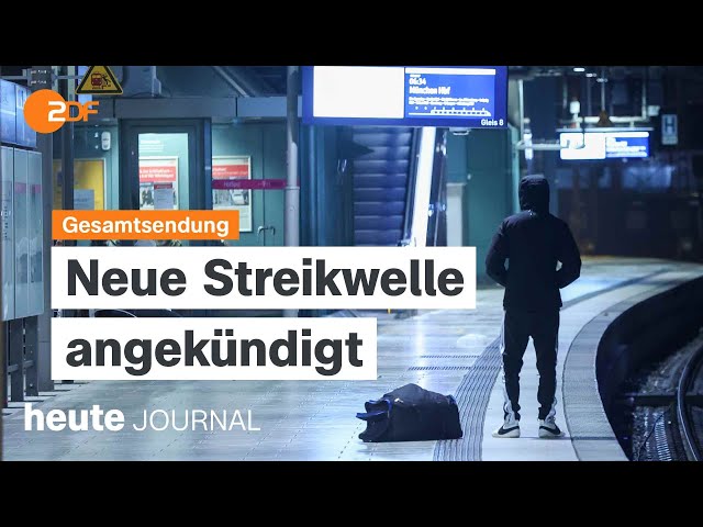 heute journal vom 04.03.2024 Neue Streikwelle, Trump-Urteil in Colorado, Taurus-Abhöraktion