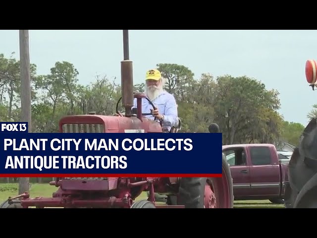 ⁣Plant City strawberry grower collects antique tractors