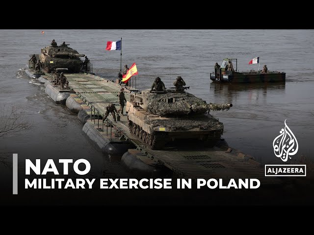 NATO troops are taking part in a huge military exercise in Poland