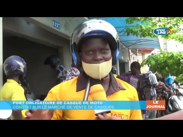 Bénin: port obligatoire de casque de moto - constat sur le marché de vente