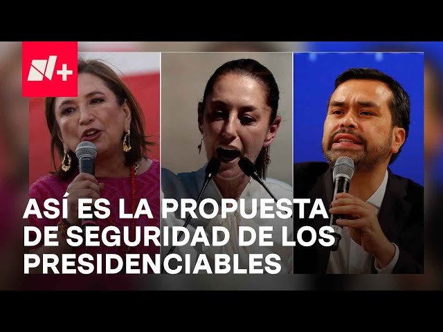 Xochitl Gálvez, Claudia Sheinbaum y Jorge Álvarez Maynez presentaron sus estrategias de seguridad