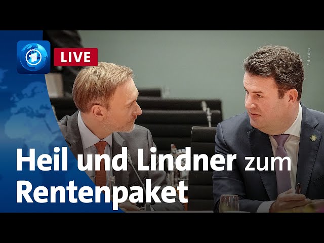 ⁣Heil und Lindner präsentieren Rentenpaket