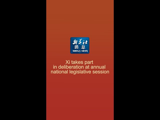 Xinhua News | Xi takes part in deliberation at annual national legislative session