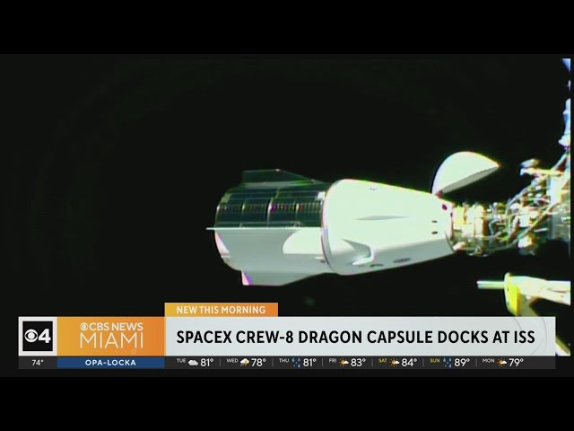 SpaceX crew docks at International Space Station