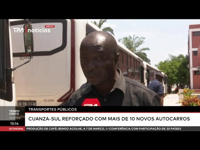 Transportes públicos: Cuanza-Sul reforçado com mais 10 novos autocarros