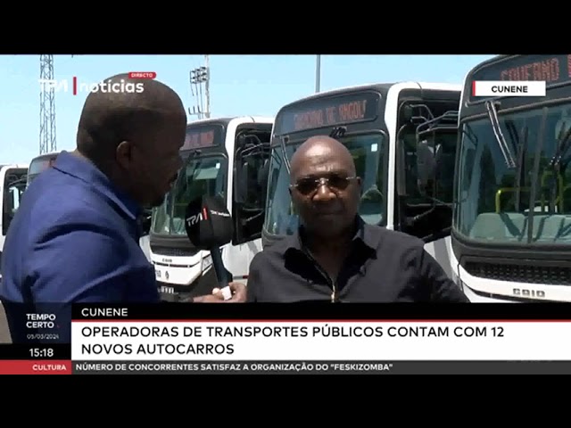 Cunene - Operadores de transportes públicos contam com 12 novos autocarros