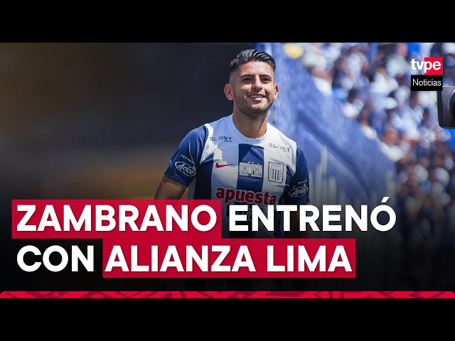 Carlos Zambrano entrenó por segunda vez en el año con el plantel de Alianza Lima