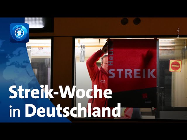 Streiks bei Bahn, Lufthansa und in Teilen des öffentlichen Nahverkehrs