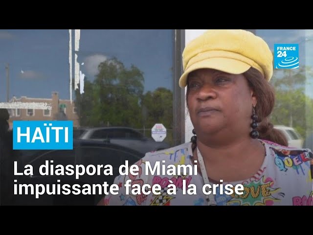 Haïti : " Ça fait mal", confie la diaspora de Miami, impuissante face à la crise • FRANCE 