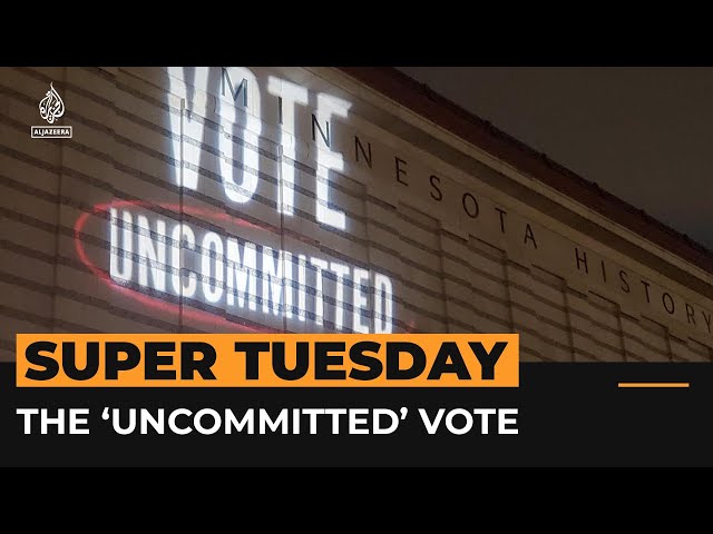 US voters urged to check ‘uncommitted’ in protest of Biden’s policy on Gaza | #AJshorts