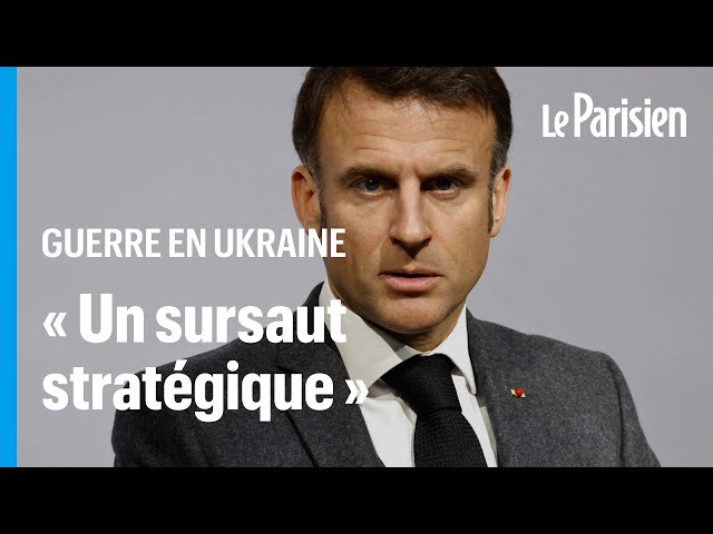 Emmanuel Macron appelle les alliés de l'Ukraine à « ne pas être lâches »