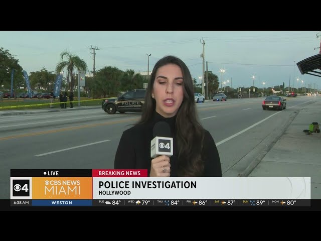 Police investigation in Hollywood