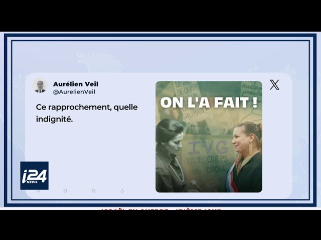 Une affiche de la France insoumise montrant Simone Veil face à Mathilde Panot fait polémique