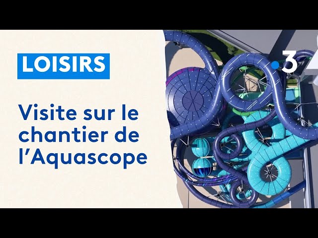 Visite du chantier de l’Aquascope, nouvelle attraction du Futuroscope