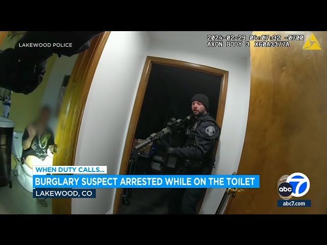 Burglary suspect arrested while on the toilet in Colorado