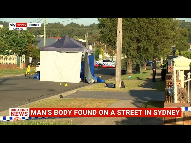 Man’s body found on street in southwest Sydney