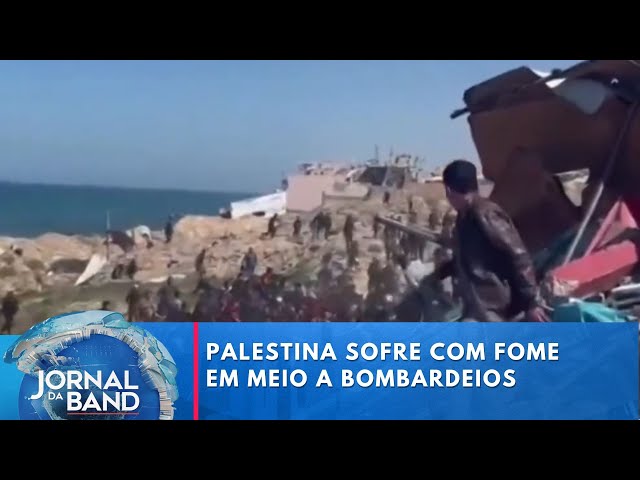 Espera por cessar-fogo na Faixa de Gaza faz fome assolar palestinos | Jornal da Band