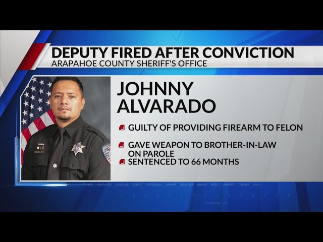 Arapahoe County deputy convicted of providing gun to felon