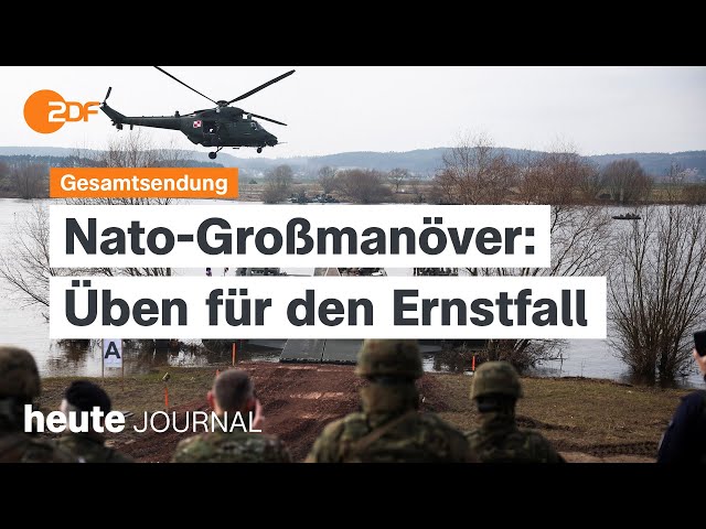 heute journal vom 05.03.2024: Nato-Großmanöver, Pistorius zur Taurus-Abhöraktion, Rentenpaket II