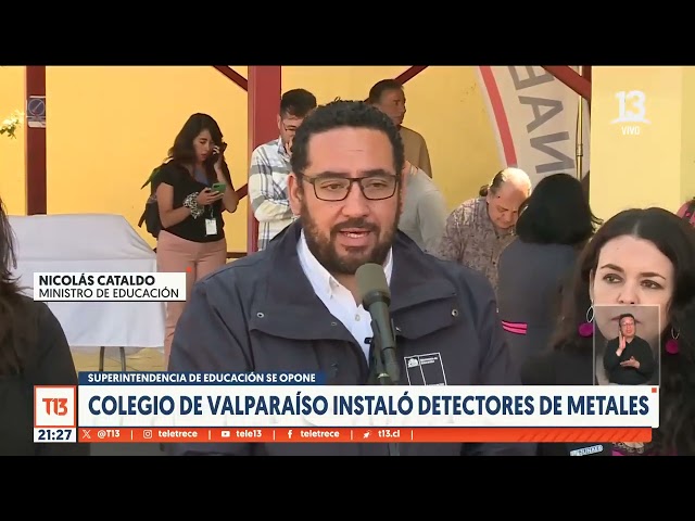 Colegio instaló detectores de metales en Valparaíso: Superintendencia de Educación se opone