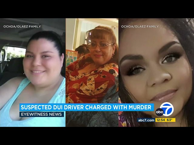 DUI suspect charged with murder in Pomona crash that killed 3 women returning home from baby shower