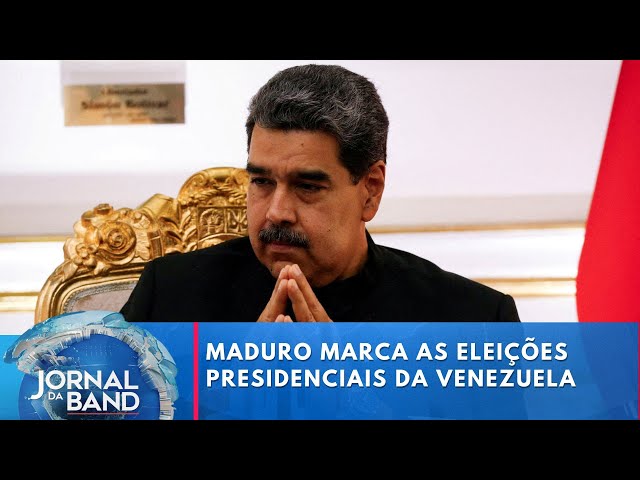 Maduro marca as eleições presidenciais da Venezuela para julho | Jornal da Band