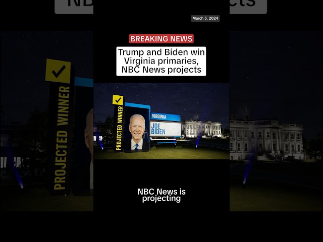 Trump and Biden win Virginia primaries, NBC News projects