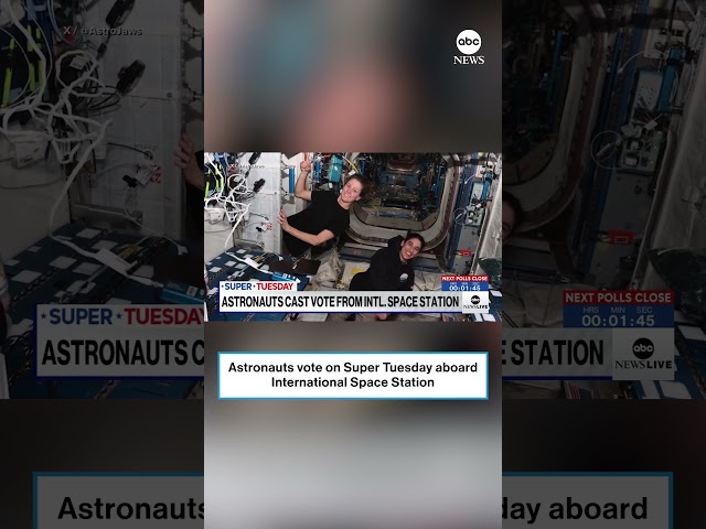 Astronauts aboard the International Space Station vote on Super Tuesday