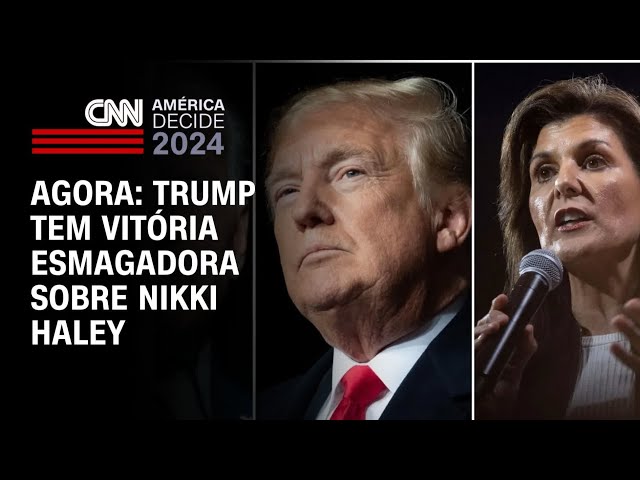 Agora: Trump tem vitória esmagadora sobre Nikki Haley | AMÉRICA DECIDE