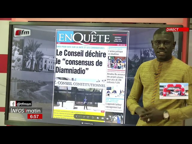 Yenekay yi ak Cheikh Diop - Infos matin du 06 Mars 2024