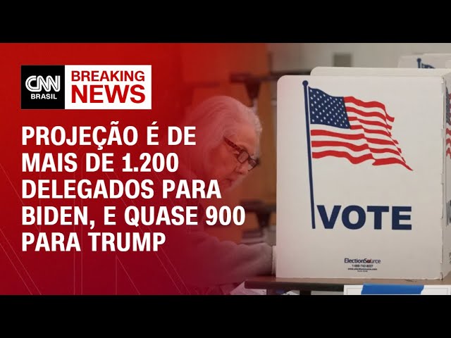 BREAKING NEWS: Biden e Trump devem encerrar Superterça com mais de mil delegados