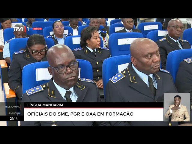 ⁣Língua Mandarim - Oficiais do SME e da OAA em formação