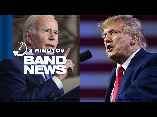 BandNews em 2 Minutos (06/03/24 - Manhã) Imprensa projeta vitória de Trump e Biden na Superterça