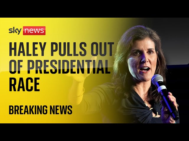 Donald Trump's last rival Nikki Haley to pull out of presidential race