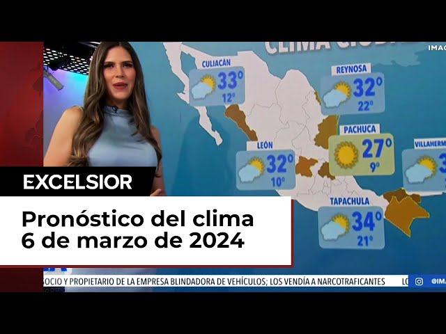 Clima para hoy 6 de marzo de 2024