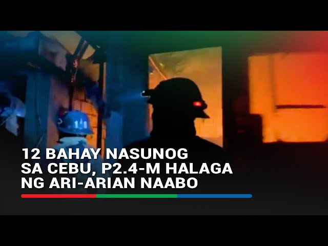 ⁣12 bahay nasunog sa Cebu, P2.4-M halaga ng ari-arian naabo | ABS-CBN News