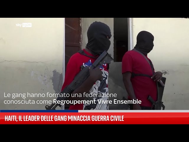 ⁣Haiti, il leader delle gang minaccia guerra civile