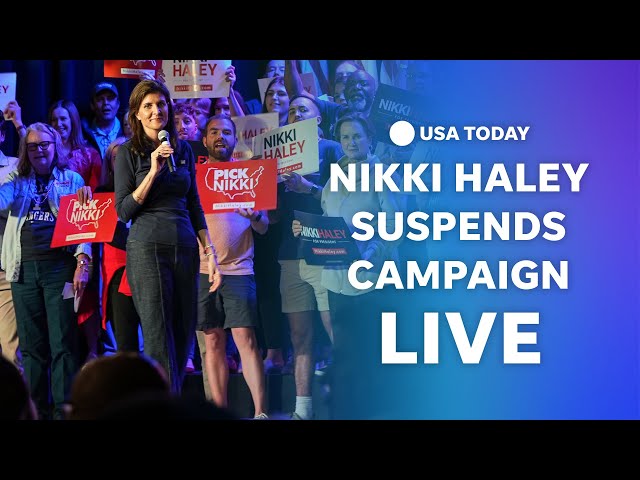 Watch live: Nikki Haley drops out of presidential election after Super Tuesday losses