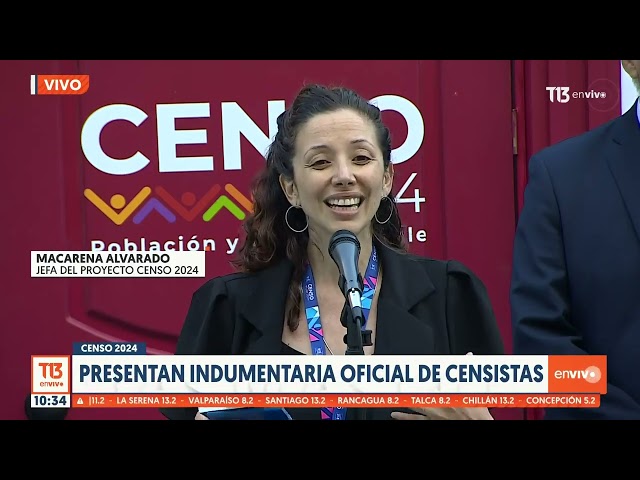 Presentan indumentaria oficial de censistas