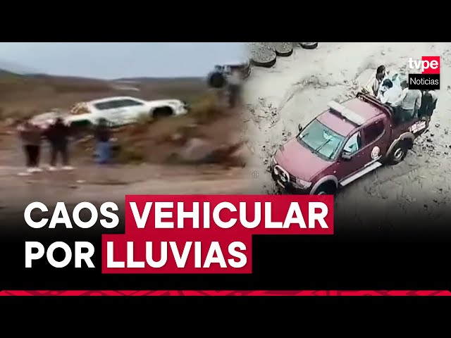 Arequipa: lluvias activan torrentes y afectan tránsito vehicular