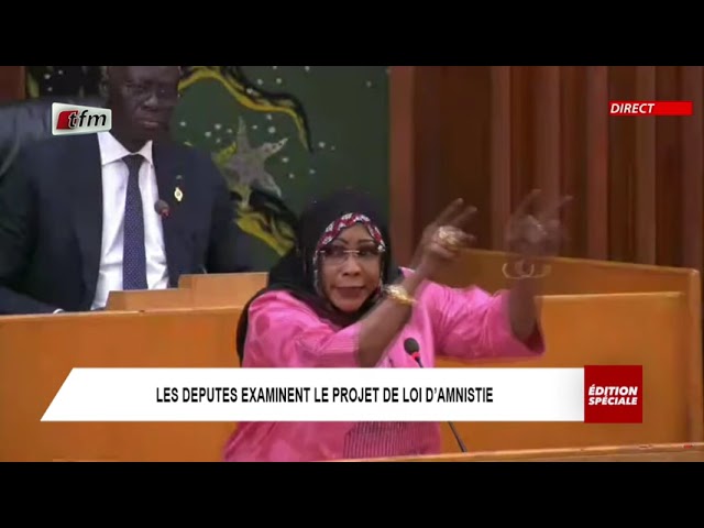 Vote du projet de loi d'amnistie en plénière - Prise de parole de Mame Diarra Fam