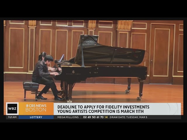 Fidelity Investments Young Artists competition deadline is March 11th