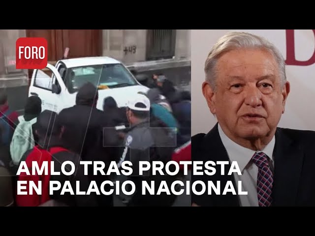 ¿Qué dijo AMLO tras el derrumbe de la puerta de Palacio Nacional? - Expreso de la Mañana