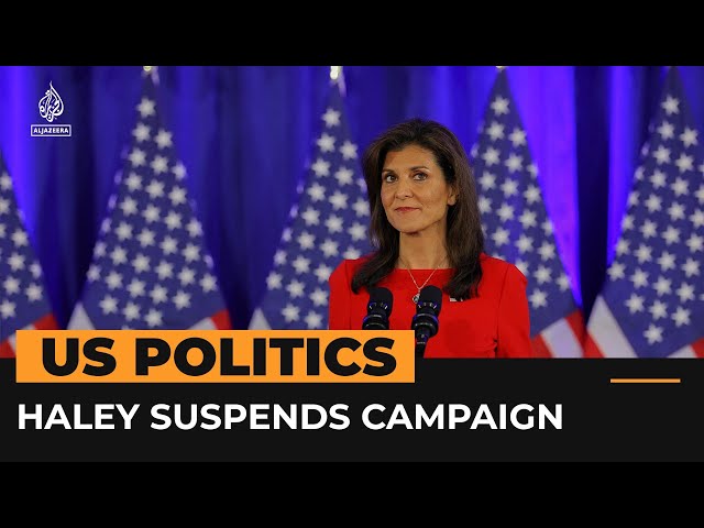 Nikki Haley suspends US presidential campaign | #AJshorts