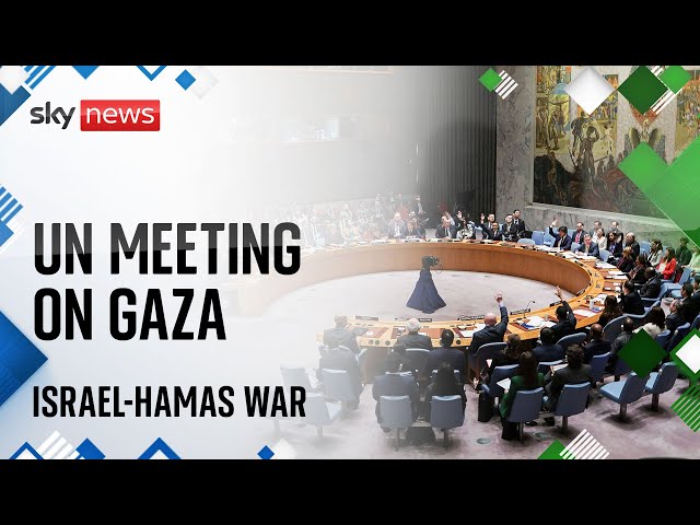 Watch live: United Nations meeting on the humanitarian situation in Gaza